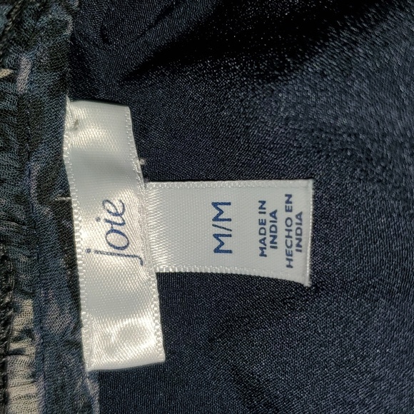 Joie Baltic Print Sleeveless Smocked Mini Dress Flowy Medium Party - Picture 5 of 7